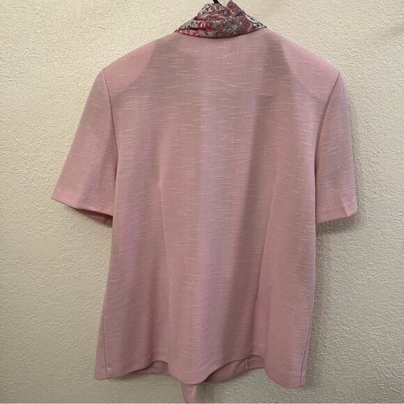 Pablo Collection Short Sleeve Double Breasted Vintage Suit Jacket Size 12 - Picture 2 of 4